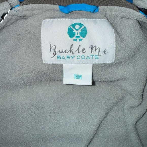 Buckle Me Blue Toddler Toast Car Seat Coat Size 18 Months - Picture 2 of 6